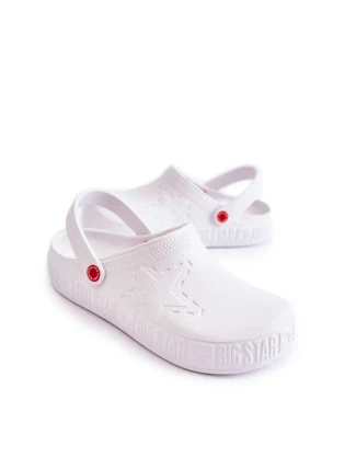 Pánské lehké pantofle Kroks Big Star II175003 Bílé Pánské lehké pantofle Kroks Big Star II175003 Bílé