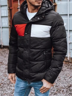 Pánská prošívaná zimní bunda černá TX3474z