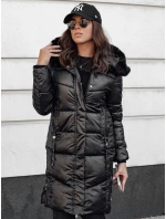 Dámská prošívaná zimní bunda s kapucí černá ULTRAWAY FashionStreet TY4628