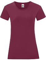 Fruit of the Loom Lady-Fit Iconic 150 T Dámské tričko 16.1432 burgundy Fruit of the Loom Lady-Fit Iconic 150 T Dámské tričko 16.1432 burgundy