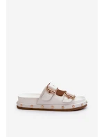 Dámské žabky na platformě Big Star NN274081 Bílé