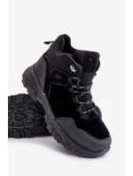 Zateplené Pánské Trekkingové Boty S Šňůrkami Černé Zerista Zateplené Pánské Trekkingové Boty S Šňůrkami Černé Zerista