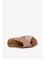 Dámské sandály na platformě s ozdobnou přezkou Inblu RV000012 hnědé