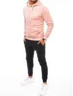 FashionStreet pánská růžovo-černá tepláková souprava AX0641