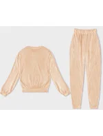 Dámská velurová souprava v broskvové barvě (8C1173-150) Dámská velurová souprava v broskvové barvě (8C1173-150)