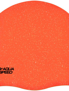 AQUA SPEED Plavecká čepice Reco Orange Pattern 75