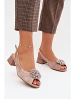 Sandály na podpatku model 225955 Step in style Sandály na podpatku model 225955 Step in style