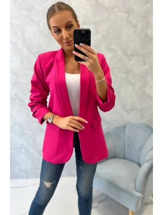 Bunda s klopou elegantní fuchsiová