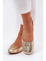 Elegantní Dámské Baletky S Dekorací Vinceza 62206 Zlaté Elegantní Dámské Baletky S Dekorací Vinceza 62206 Zlaté