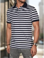 Pánská pruhovaná polokošile tmavě modrá FashionStreet PX0641 Pánská pruhovaná polokošile tmavě modrá FashionStreet PX0641