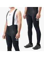 Rockbros 200021 dlouhé cyklistické kalhoty se šlemi s vložkou Velikost XXXXL - černé