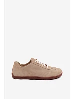 Kožené semišové dámské tenisky Barefoot Zazoo N1243 Béžové Kožené semišové dámské tenisky Barefoot Zazoo N1243 Béžové