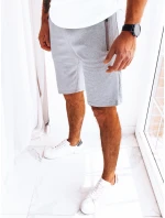 FashionStreet pánské světle šedé teplákové kraťasy SX2270