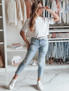 Dámské džínové kalhoty FASHIONIX modré FashionStreet UY2708