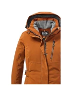 Dámská parka s kapucí Killtec KOW 165 odolná proti dešti, trekingová i každodenní, žlutá (37726/253)