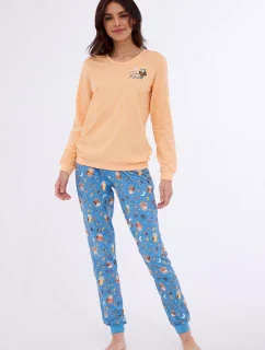 Pyžamo Cornette 467/373 Sovy dlouhé/r S-2XL dámské