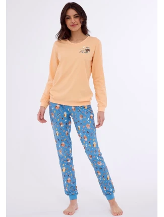 Pyžamo Cornette 467/373 Sovy dlouhé/r S-2XL dámské Pyžamo Cornette 467/373 Sovy dlouhé/r S-2XL dámské