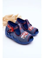 Dětské Sandály Papcie Befado Hasičský Vůz 217P118 Modré Dětské Sandály Papcie Befado Hasičský Vůz 217P118 Modré