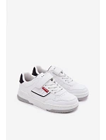 Dětské tenisky na suchý zip LEVI'S JOHN SE VJOH0012S Bílé