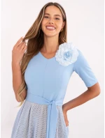 LK SK 506551 šaty.76P světle modrá LK SK 506551 šaty.76P světle modrá