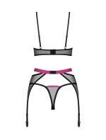 Dámský sexy set Novenes 3-Pcs Set černý - Obsessive