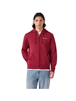 Pánská mikina Champion Hooded Full Zip Sweatshirt, červená, 221794 RS508