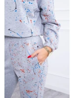 Izolovaná sada s barevným potiskem šedá Izolovaná sada s barevným potiskem šedá