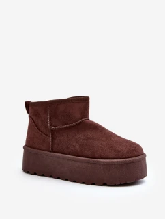 Sametové sněhule na platformě hnědé Corcoran