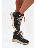 Dámské sportovní botky na platformě Zazoo – černé