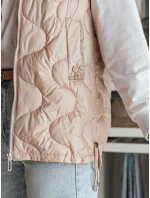 VESOLITA dámská přechodná prošívaná vesta růžová FashionStreet TY4879