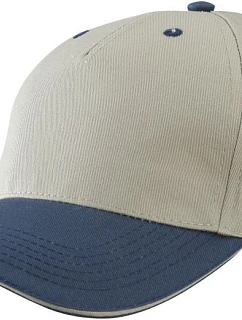 Daiber MB 6526 5 panelová sandwich kšiltovka 03.6526 beige/navy/beige
