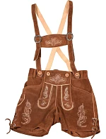 Leather Trousers short/women Dámské kožené kalhoty, krátké 60.3203 light brown