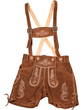 Leather Trousers short/women Dámské kožené kalhoty, krátké 60.3203 light brown