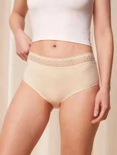 Dámské kalhotky Feel of Modal Midi 2P - CREAMY DREAM - ecru 6720 - TRIUMPH