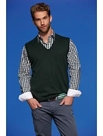 Daiber JN 657 Pánská svetrová vesta s výstřihem do V 02.0657 forest green