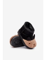 Zateplené dětské sněhule Lamy černé Esandira