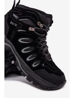 Pánské Kožené Trekingové Boty Big Star OO17433 HI-POLY SYSTEM Černé