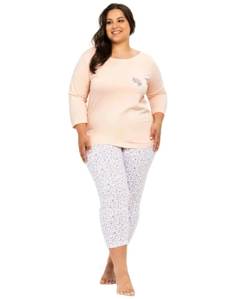 Dámské pyžamo 3257 Ariella peach - TARO Dámské pyžamo 3257 Ariella peach - TARO