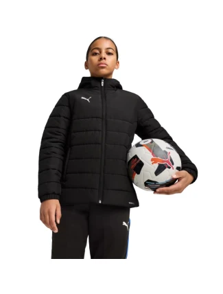 Puma Team Additions Dětská vyteplená bunda s kapucí Black 659738 03