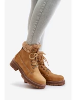 Zateplené dámské boty Big Star OO274A285 Camel