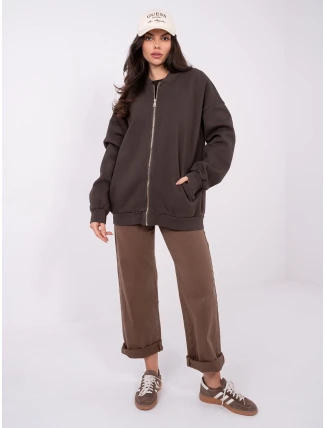 WT BL mikina A1454.84 tmavě hnědá