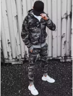 Pánská tmavě šedá tepláková souprava moro FashionStreet AX0623