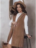 Dámská vesta ARTEMI camel FashionStreet TY4104