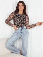 Dámská halenka RUFFI hnědá a černá FashionStreet RY2357