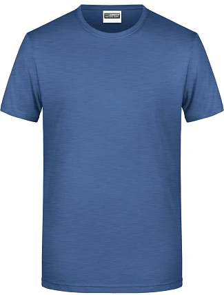 Daiber 8008 Pánské tričko z bio bavlny 02.8008 light denim melange Daiber 8008 Pánské tričko z bio bavlny 02.8008 light denim melange