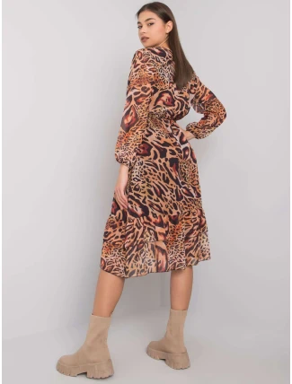 Šaty EM SK 2910 4.97 světle hnědá Šaty EM SK 2910 4.97 světle hnědá