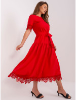 LK SK 507326 šaty.85 červená