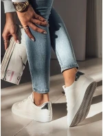 Dámské stříbrné tenisky SHINMOVE FashionStreet ZY0527 Dámské stříbrné tenisky SHINMOVE FashionStreet ZY0527