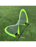 Fotbalová tréninková branka - neonově zelená (M) 120x80x80 cm