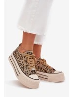 Dámské Tenisky Na Masivní Platformě Leopard Marinae